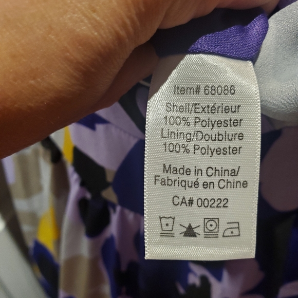 🌴 pretty purple floral summer dress Size 12. - Picture 7 of 8